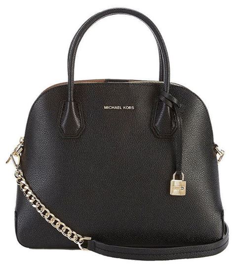 michael kors mercer dome black|MICHAEL Michael Kors Mercer Large Dome Satchel Black One .